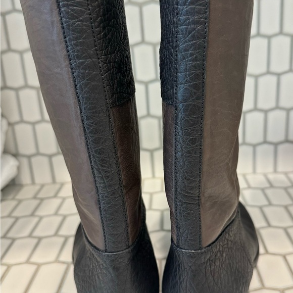 Chanel Two Tone Interlocking C Riding Boots - Picture 3 of 7
